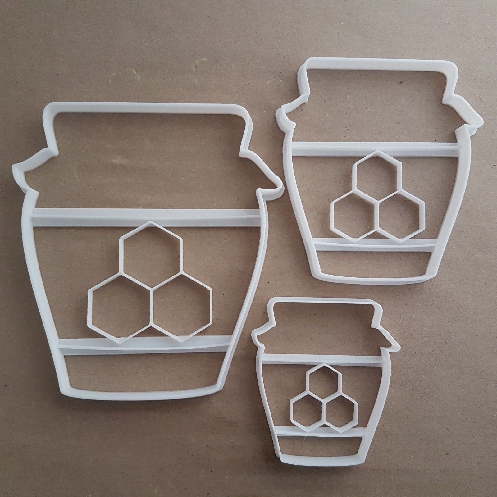 Honey Jar Food Nectar Shape Cookie Cutter Dough Biscuit Pastry Fondant Stamp