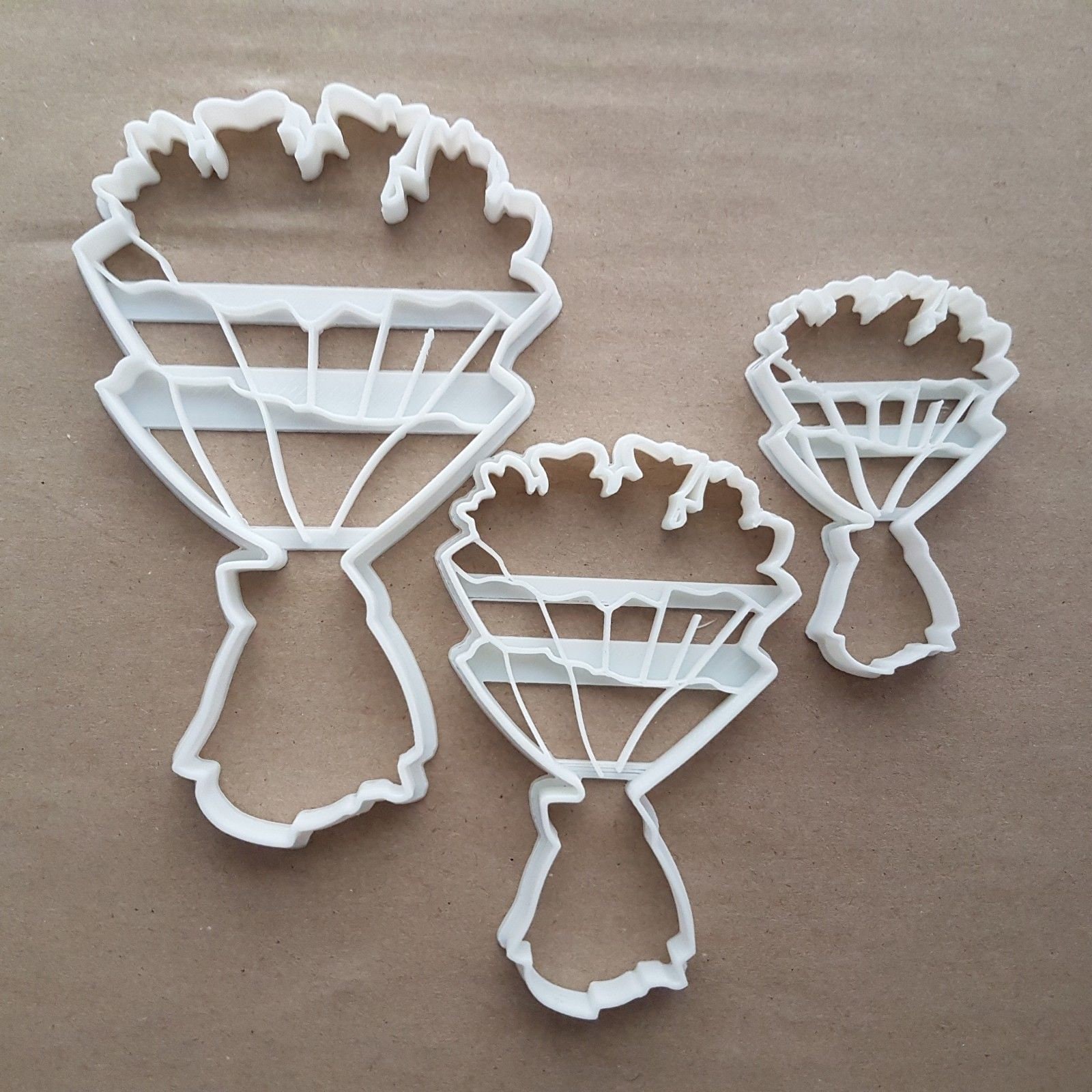 Flowers Bouquet Bunch Of Shape Cookie Cutter Dough Biscuit Pastry Fondant Sharp