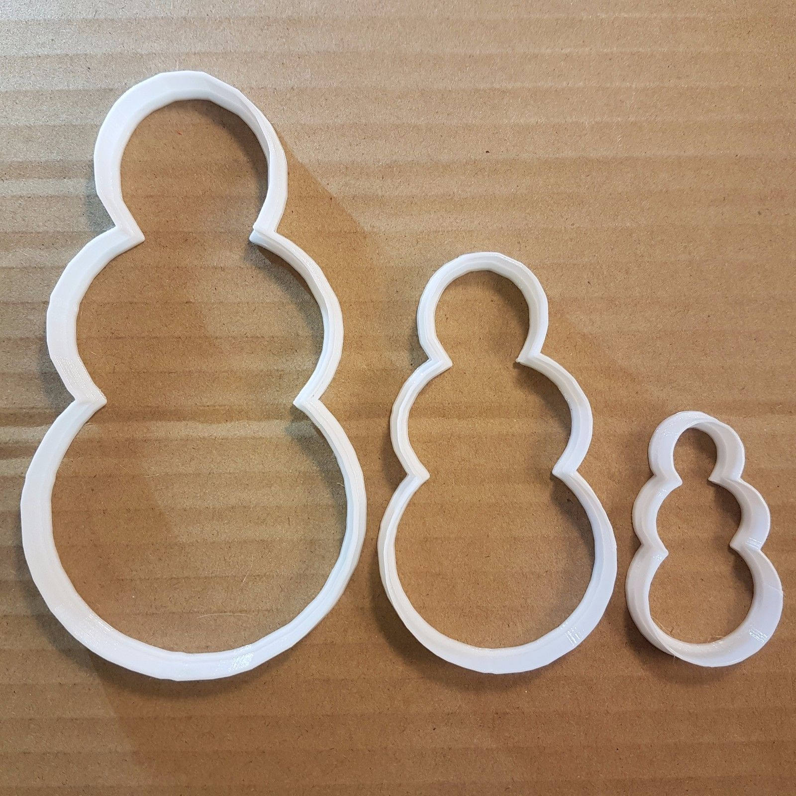 Snow Man Winter Christmas Shape Cookie Cutter Xmas Biscuit Pastry Fondant Sharp
