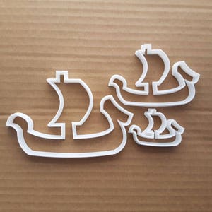 Boat Ship Pirate Yacht Shape Cookie Cutter Dough Biscuit Pastry Fondant Sharp Stencil Vehicle Beach Seaside Ocean Sea Side