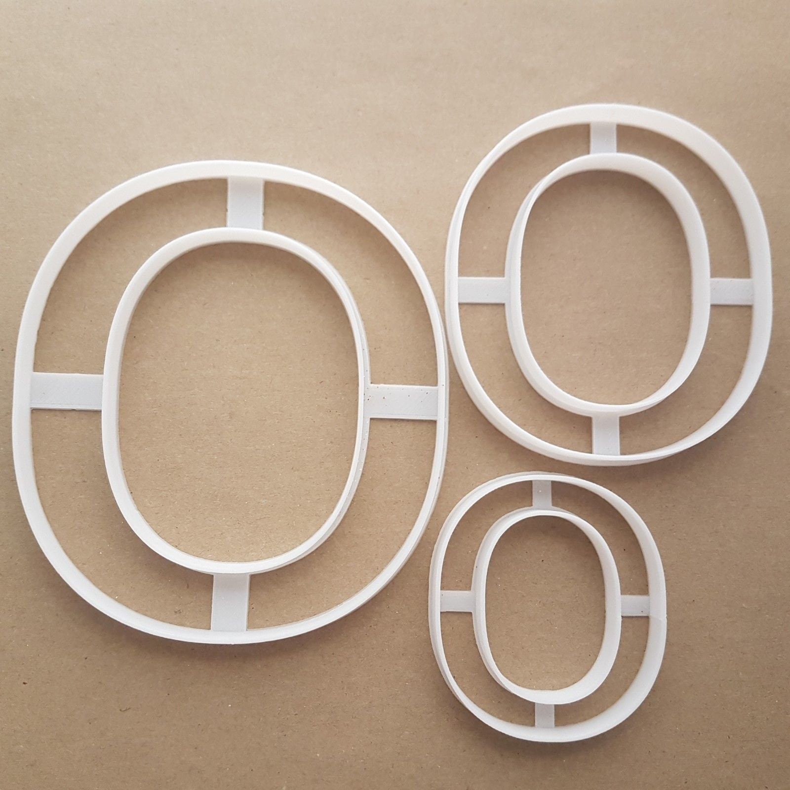 Alphabet Letter O Lower Shape Cookie Cutter Dough Biscuit Pastry Fondant Sharp