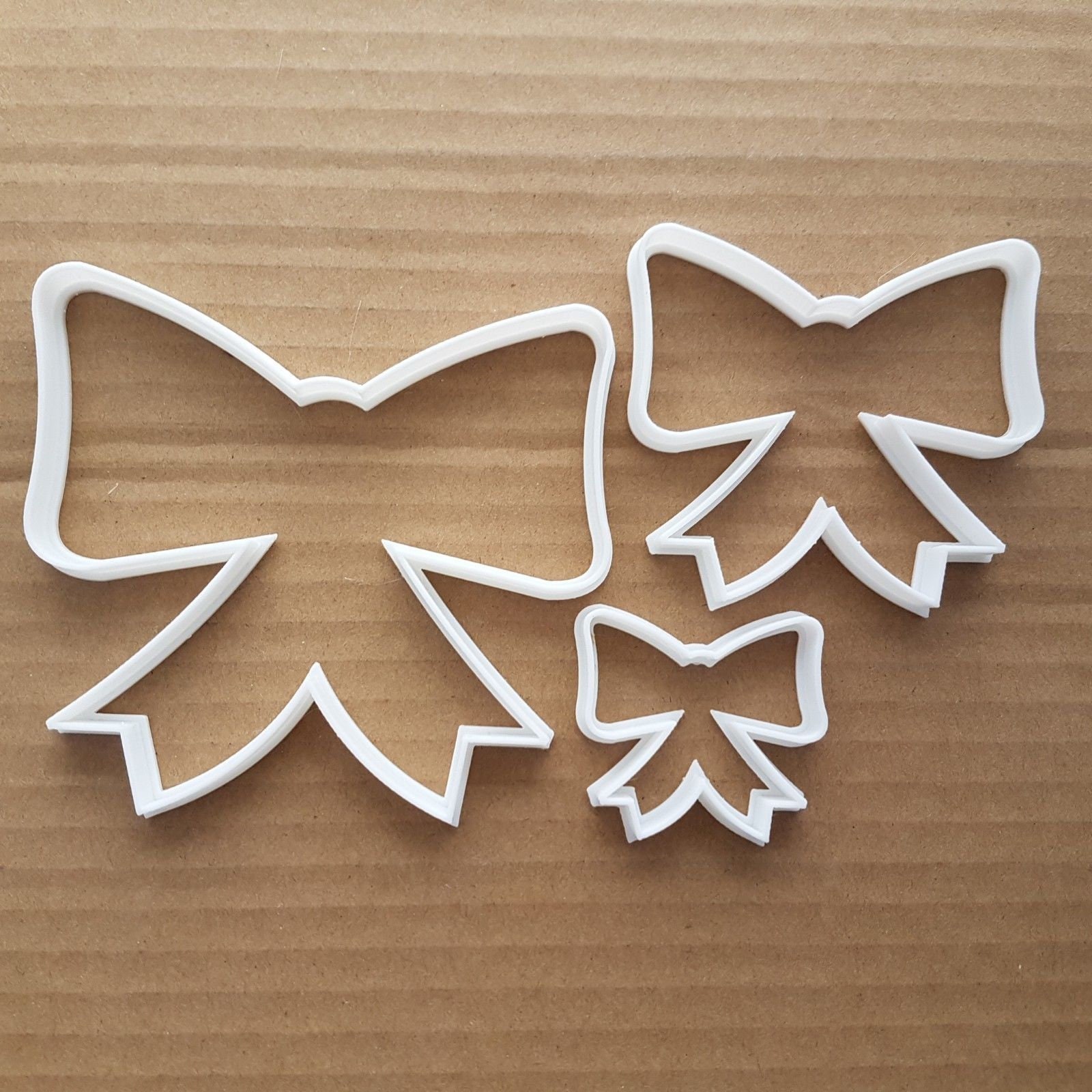 Bow Shape Cookie Cutter Ribbon Pastry Biscuit Xmas Christmas Birthday Gift
