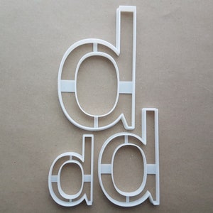 Alphabet Letter B Lower Shape Cookie Cutter Dough Biscuit Pastry Fondant Sharp Stencil Writing Case