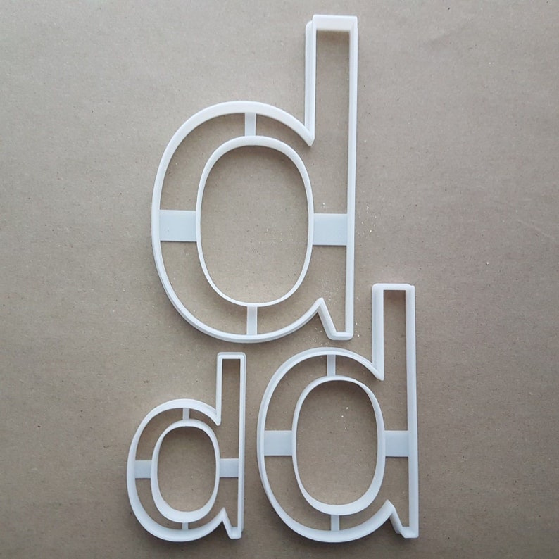 Lettre U Cookie Cutter-Alphabet Biscuit Cutter 3 tailles-Fondant