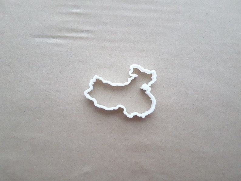 China Country Map Chinese Shape Cookie Cutter Dough Biscuit Pastry Fondant Sharp Stencil Outline Atlas