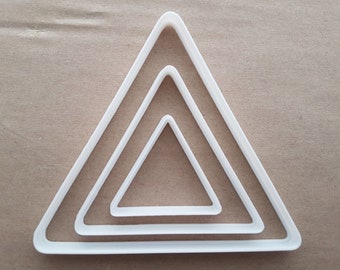 Triángulo Signo Geometría Básica Forma Cookie Cortador Masa Galleta Fondant Sharp Stencil Icono Símbolo