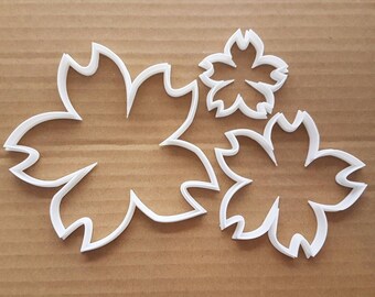 Cherry Sakura Flower Shape Cookie Cutter Dough Biscuit Pastry Fondant Sharp Stencil Japan Blossom Floral