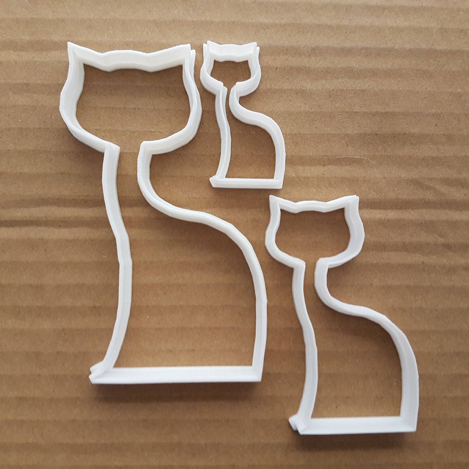 Cat Shape Cookie Cutter Kitty Biscuit Pastry Kitten Dough Feline Meow Animal