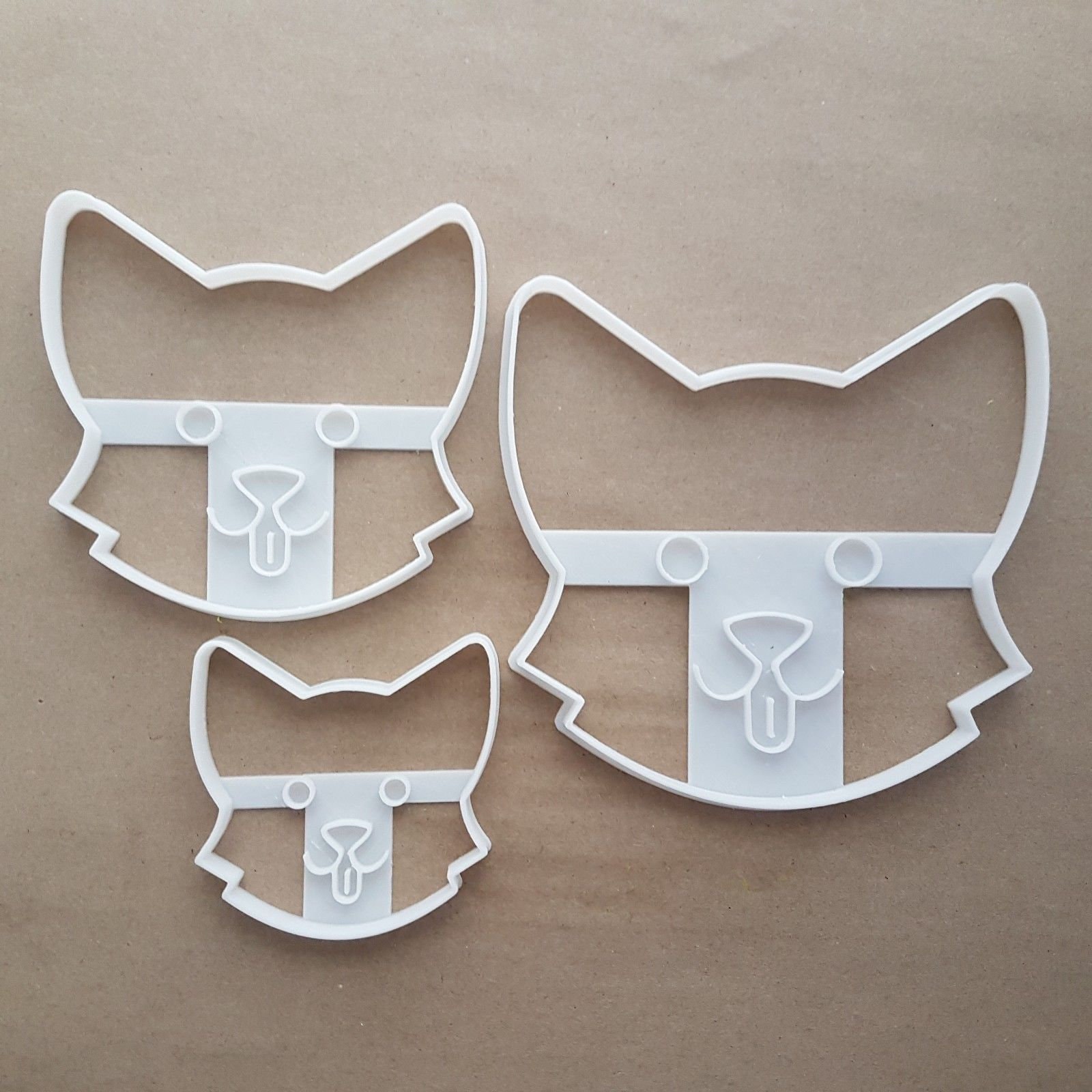 Corgi Face Dog Royal Pet Shape Cookie Cutter Dough Biscuit Pastry Fondant Sharp