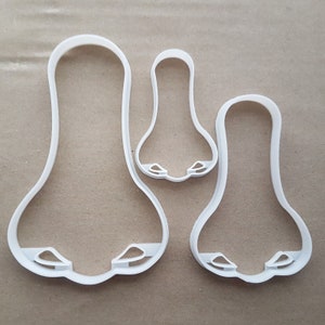 Nose Nostril Human Body Shape Cookie Cutter Dough Biscuit Pastry Fondant Sharp Stencil Part Medical Science Face Facial