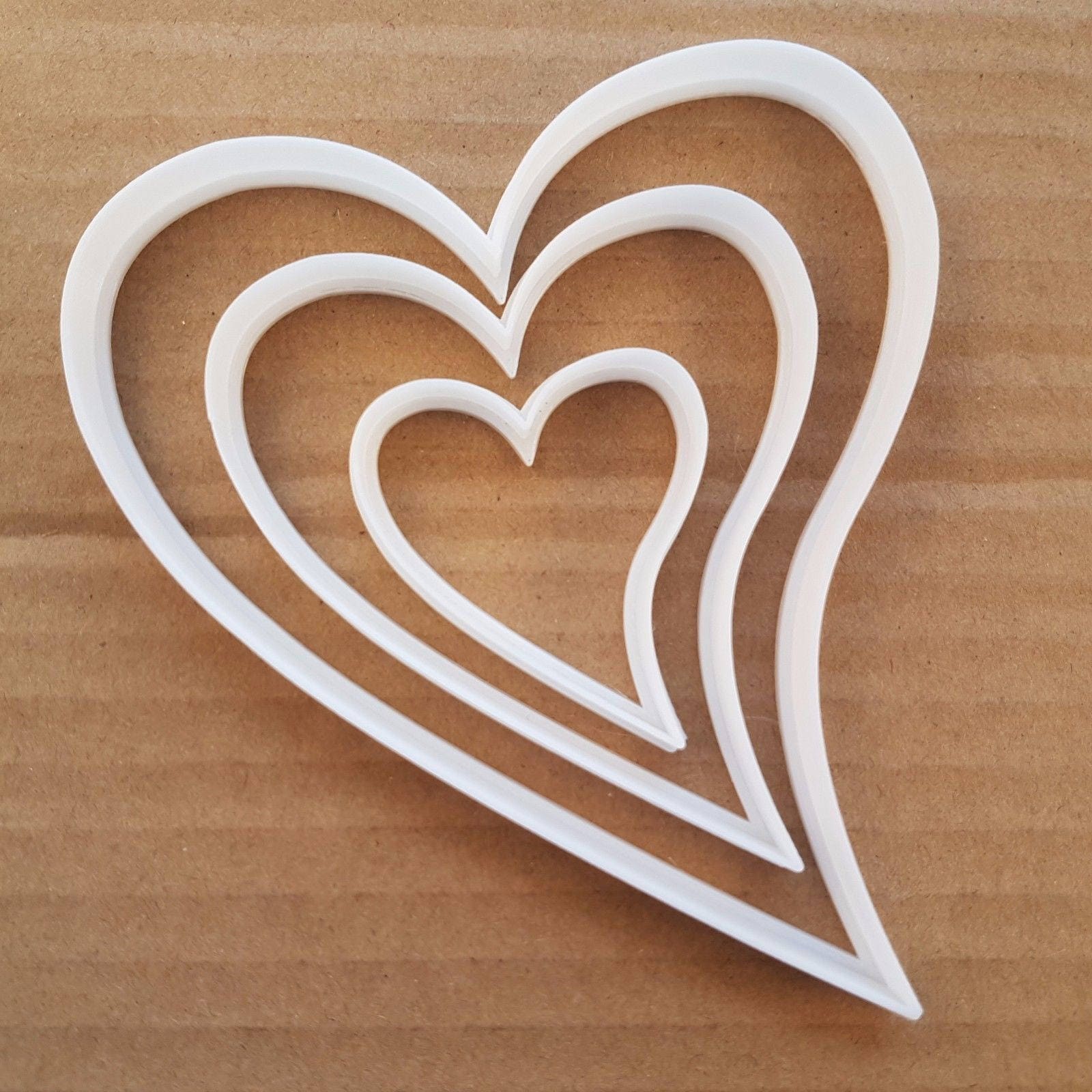 Herz Liebe Valentin Form Keksausstecher Teig Plätzchen Gebäck Fondant Sharp - Bild 5 von 5