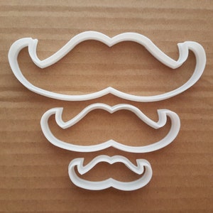 Snor Cookie Cutter Moustache Biscuit Pastry Dough Movember Beard Dad Italiaanse Fondant Stencil Sharp Shape Facial Hair Beard
