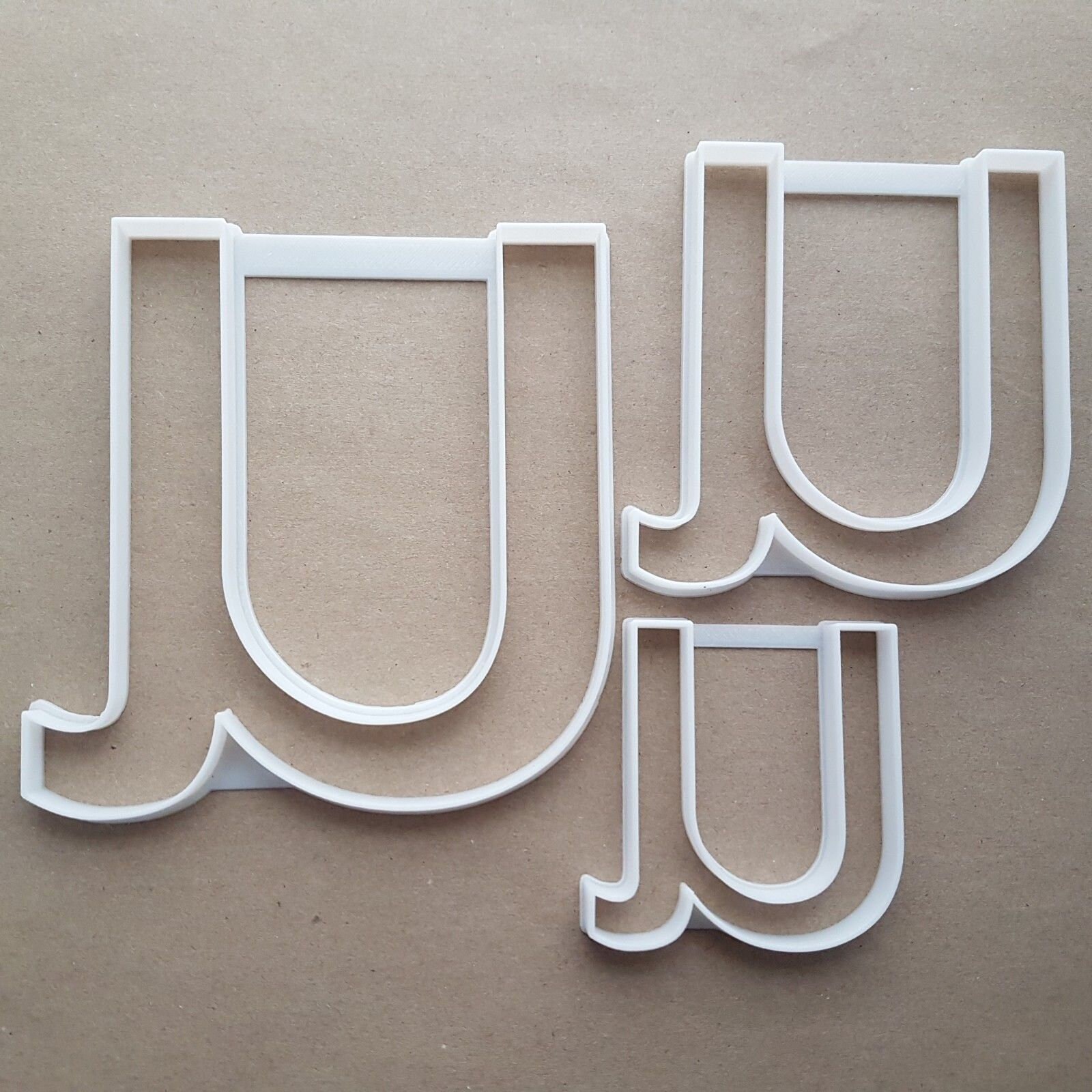 Alphabet Letter U Lower Shape Cookie Cutter Dough Biscuit Pastry Fondant Sharp