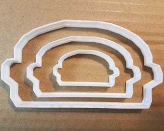 Burger Fast Food Takeaway Shape Cookie Cutter Dough Biscuit Pastry Fondant Sharp Stencil Junk Bun Meat