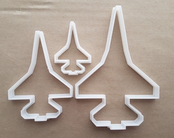 Fighter Jet Plane Army Shape Cookie Cutter Dough Biscuit Pastry Fondant Sharp Stencil Aeroplane Airplane Vehicle