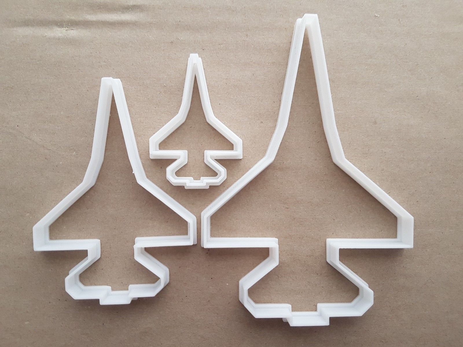 Fighter Jet Plane Army Shape Cookie Cutter Dough Biscuit Pastry Fondant Sharp