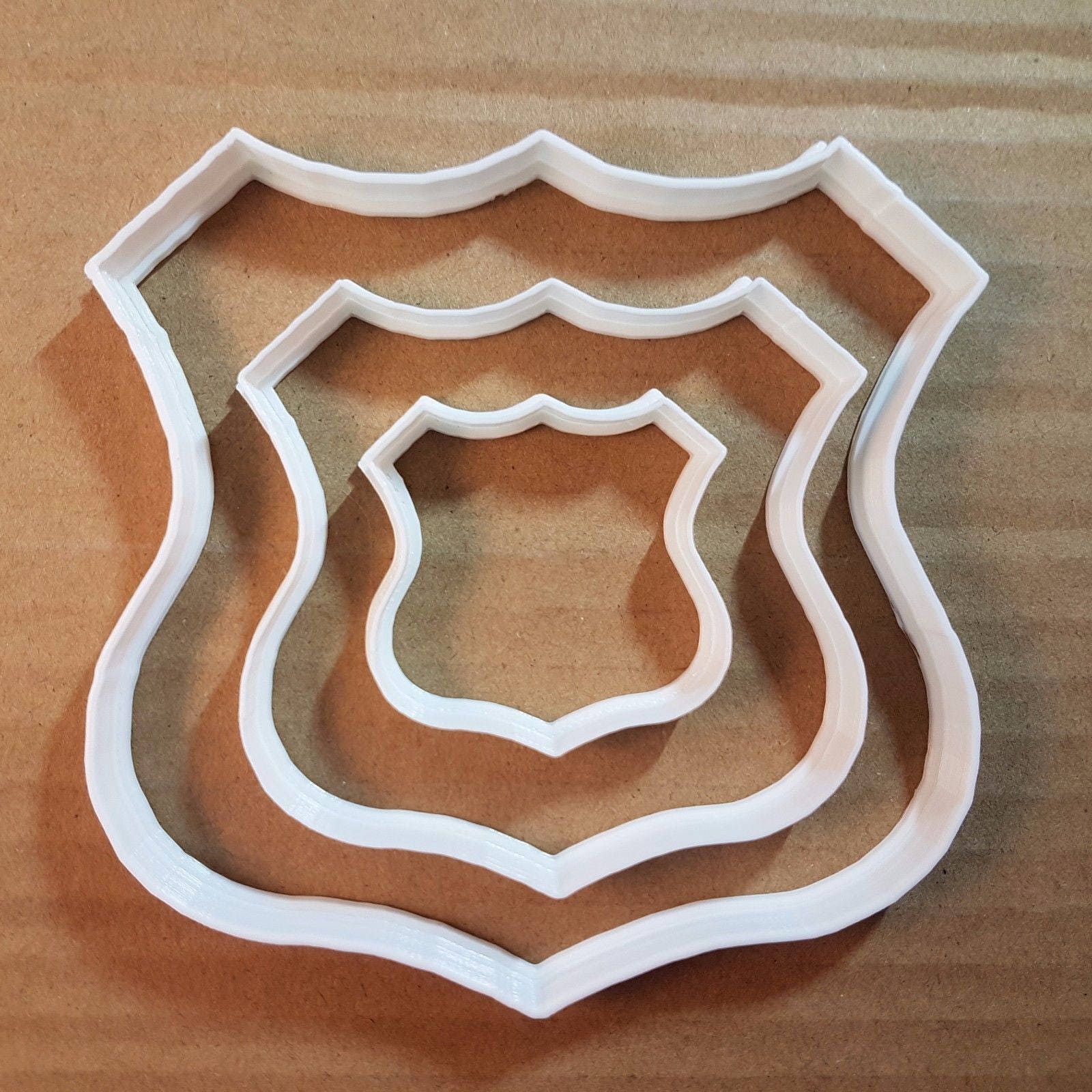 Route Sign Road 66 Plaque Shape Cookie Cutter Dough Biscuit Pastry Fondant Sharp