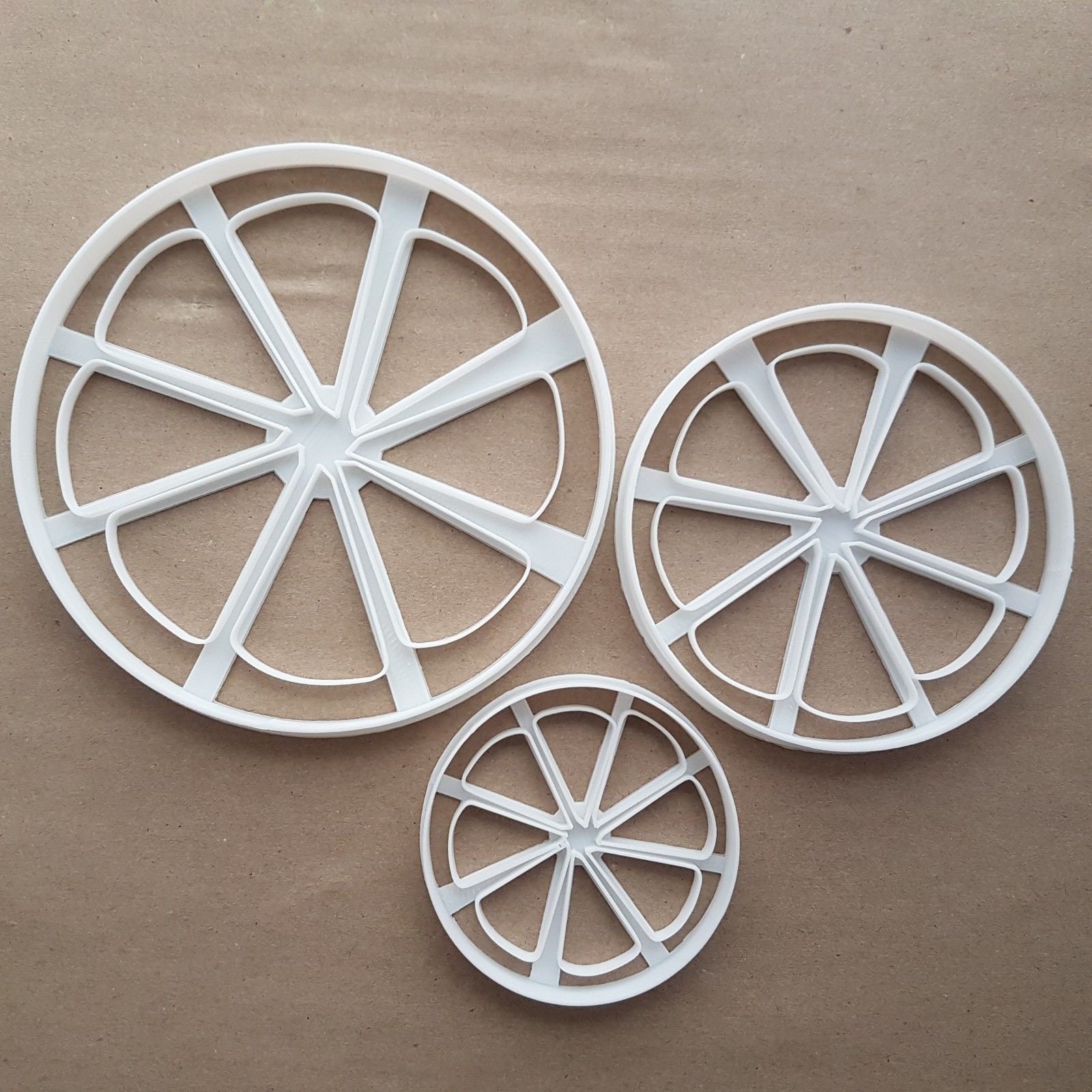 Orange Citrus Half Fruit Shape Cookie Cutter Dough Biscuit Pastry Fondant Sharp