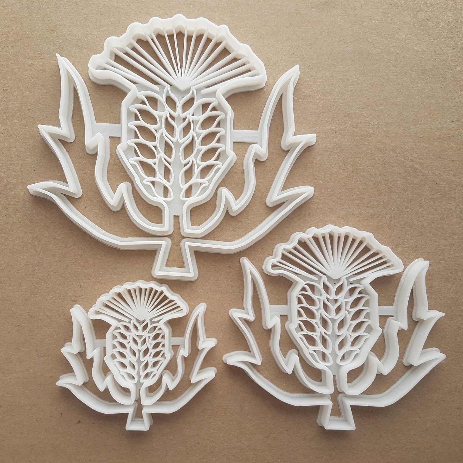 Thistle Flower Plant Shape Cookie Cutter Dough Biscuit Pastry Fondant Sharp - Picture 5 of 5