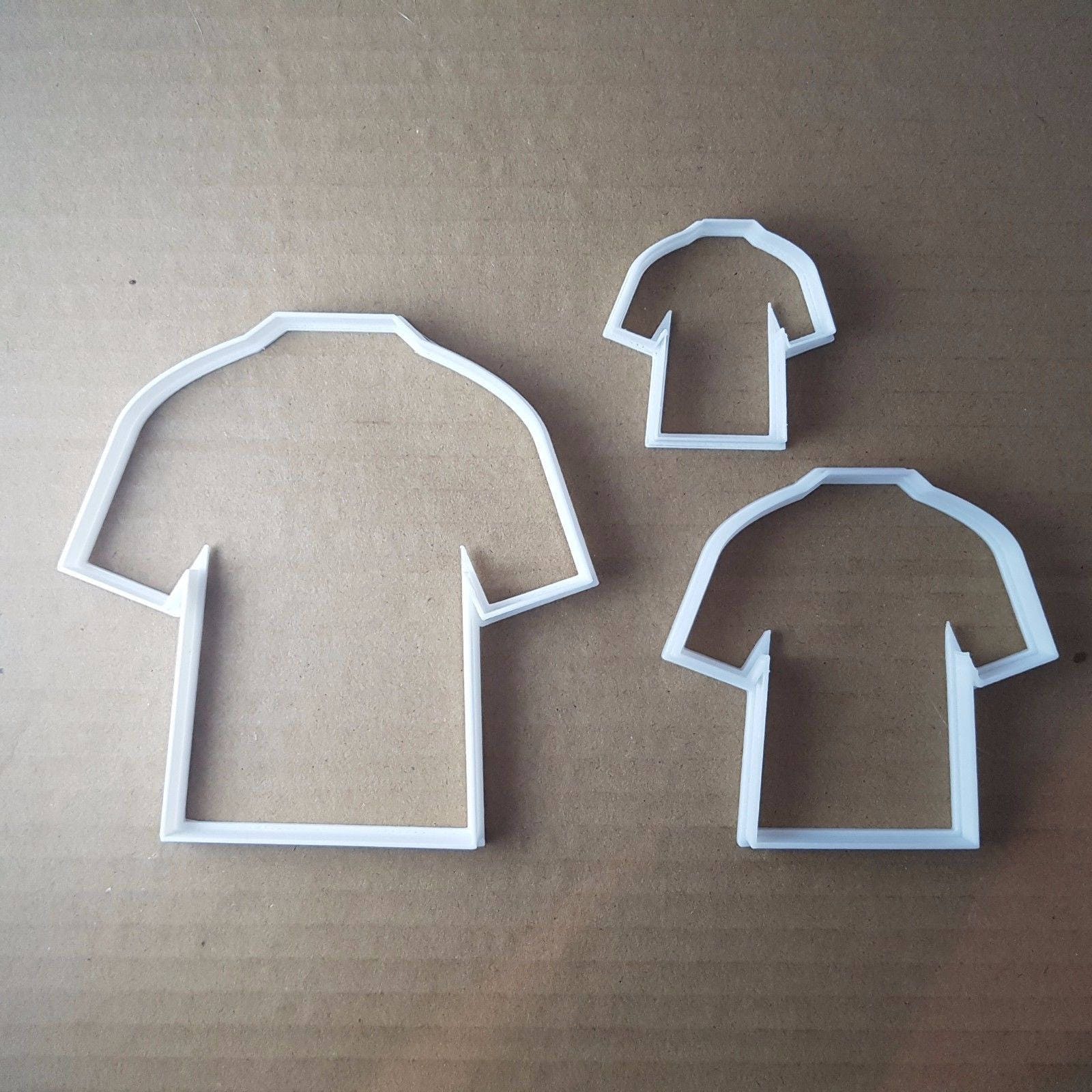 T-Shirt Top Vest Clothes Shape Cookie Cutter Dough Biscuit Pastry Fondant Sharp