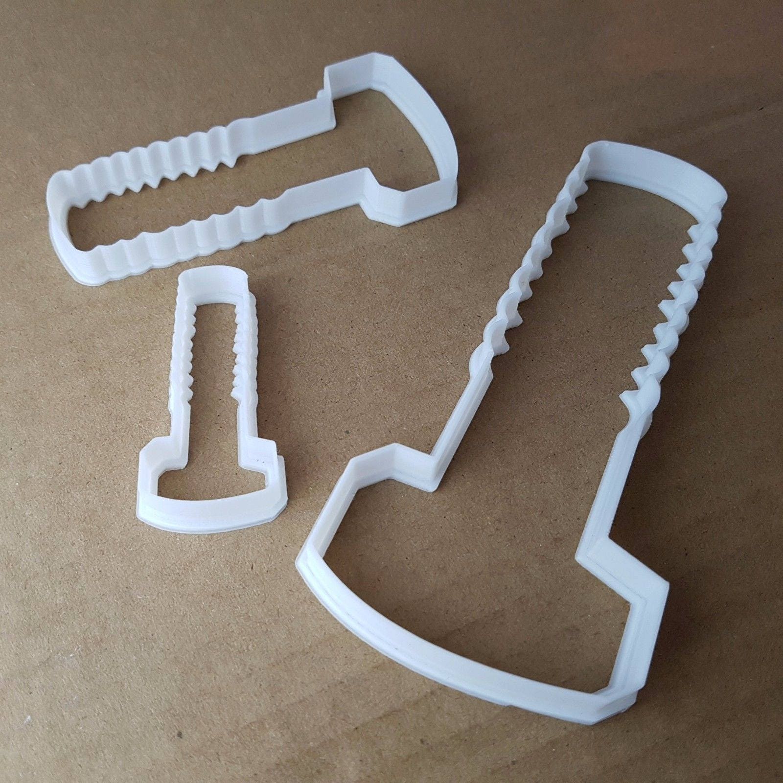 Bolt Screw Nut Nail Tool Shape Cookie Cutter Dough Biscuit Pastry Fondant Sharp