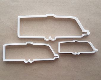 Caravan Trailer Camper Shape Cookie Cutter Dough Biscuit Pastry Fondant Sharp Stencil Motor Home Vehicle