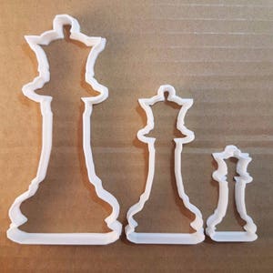 Schackdrottning Kvinnlig pjäsform Kakform Deg Kex Bakverk Fondant Vass Schablon Spel