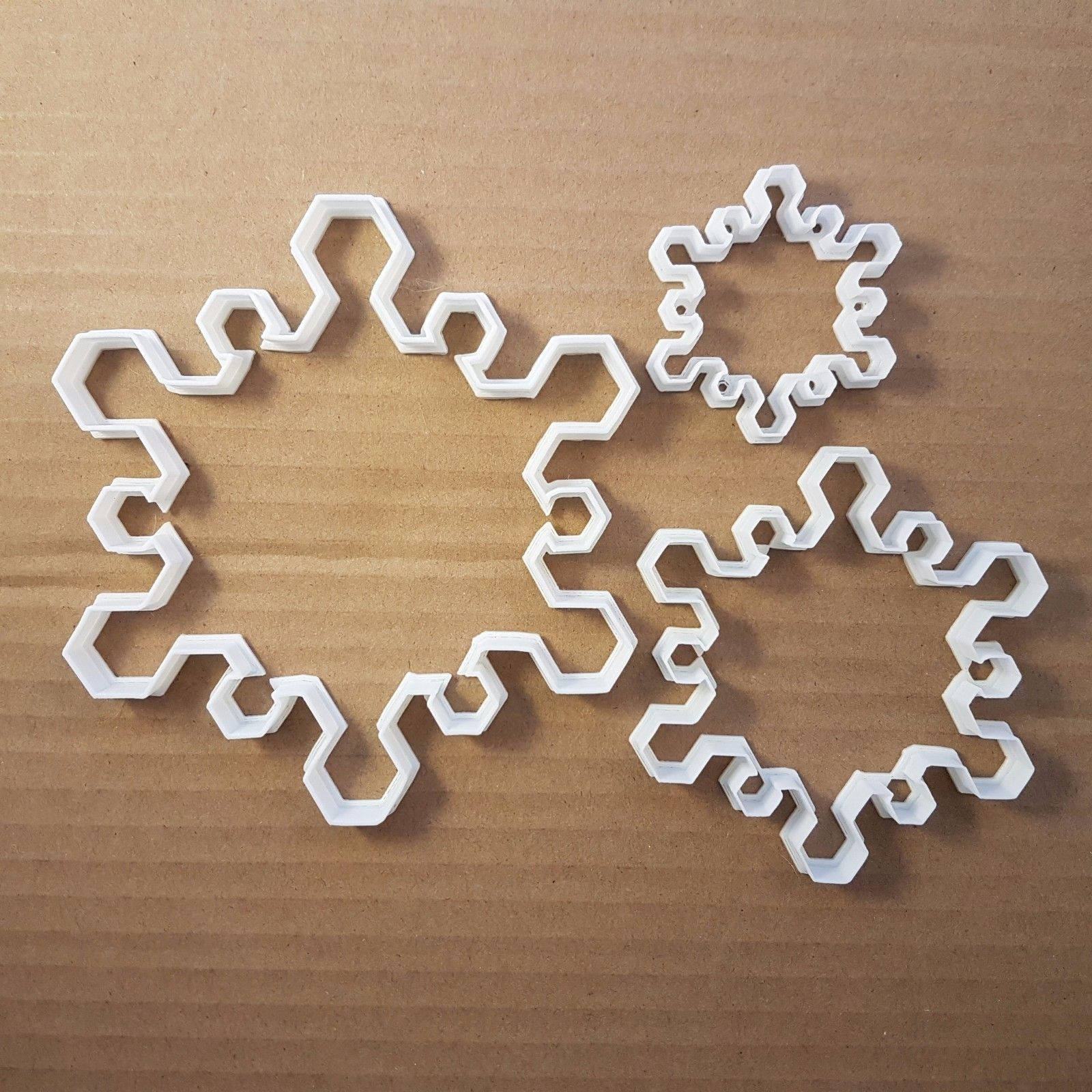 Snowflake Hexagonal Frost Shape Cookie Cutter Dough Biscuit Pastry Fondant Sharp