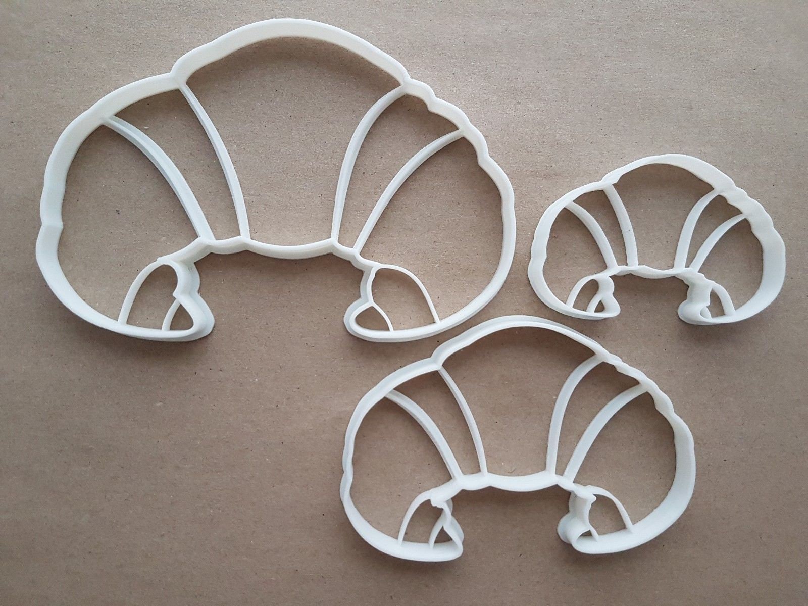 Croissant French Food Shape Cookie Cutter Dough Biscuit Pastry Fondant Sharp