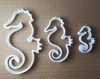 Seahorse Creature Fish Animal Cookie Cutter Beach Biscuit Pastry Fondant Sharp Stencil Dough Sea Horse Ocean Beach