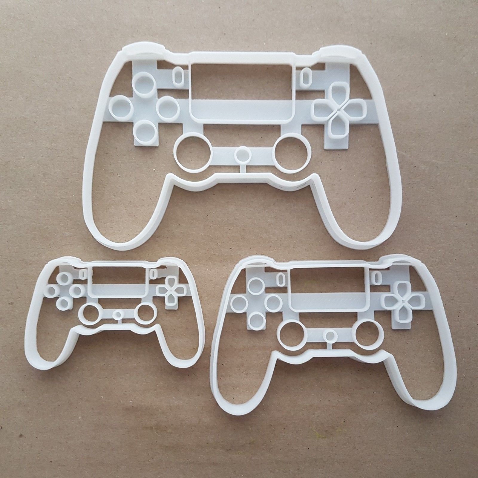 Play Game Pad Controller Station Shape PS Cookie Cutter Dough Biscuit Pastry