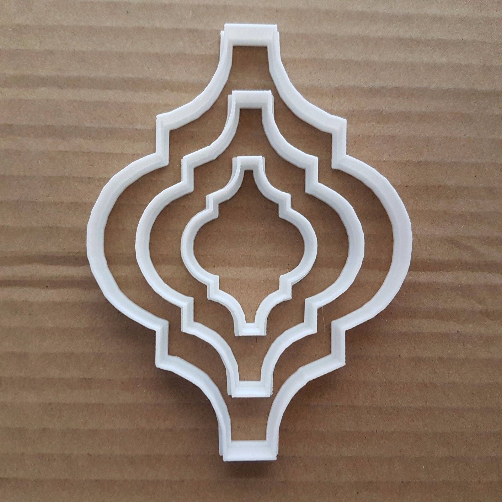 Arabesque Art Decoration Shape Cookie Cutter Dough Biscuit Pastry Fondant Sharp