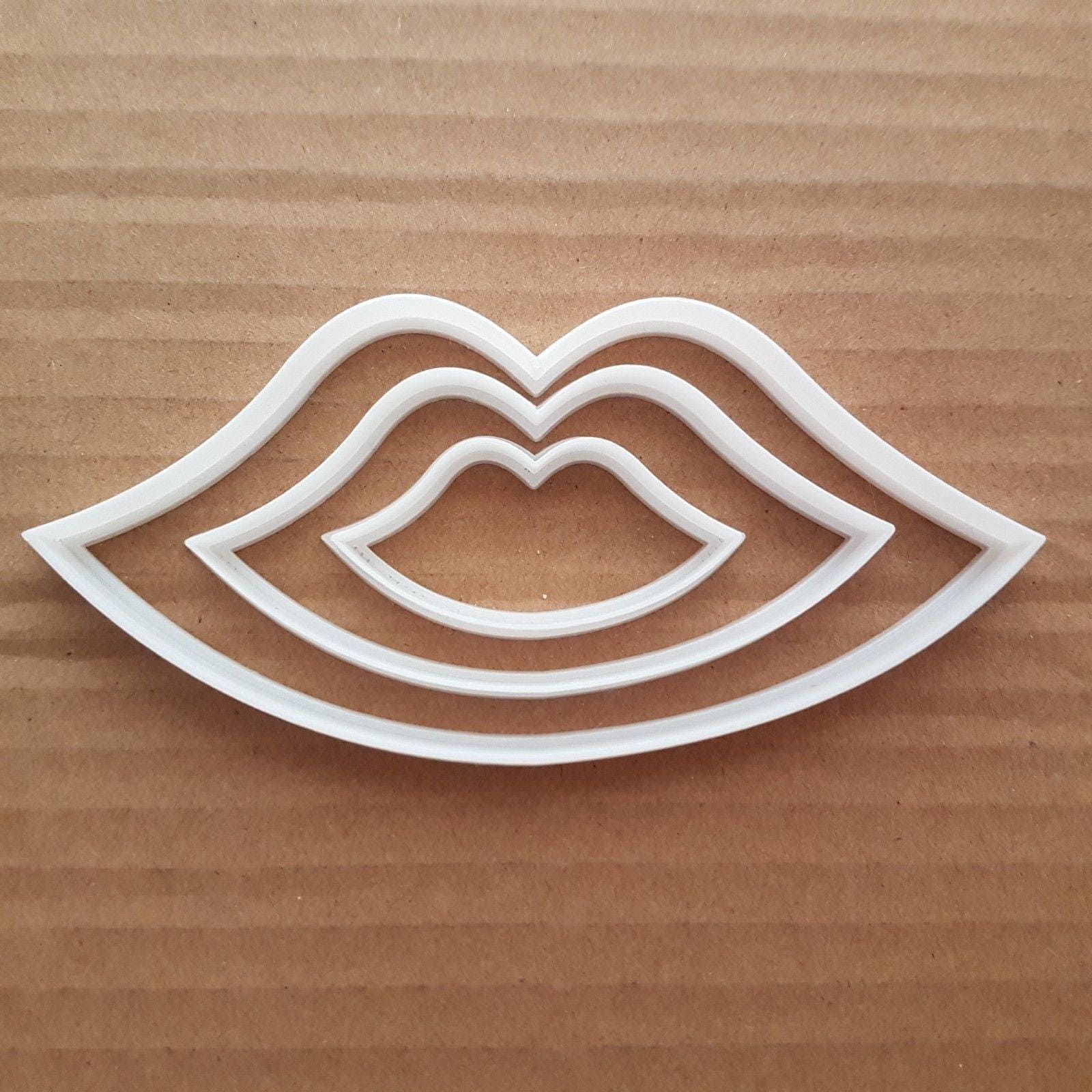 Lips Shape Cookie Cutter Dough Biscuit Pastry Lip Kiss Love Valentines Day