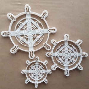 Buddhism Dharma Wheel Religious Shape Cookie Cutter Dough Biscuit Fondant Sharp Stencil Symbol Icon Buddhist