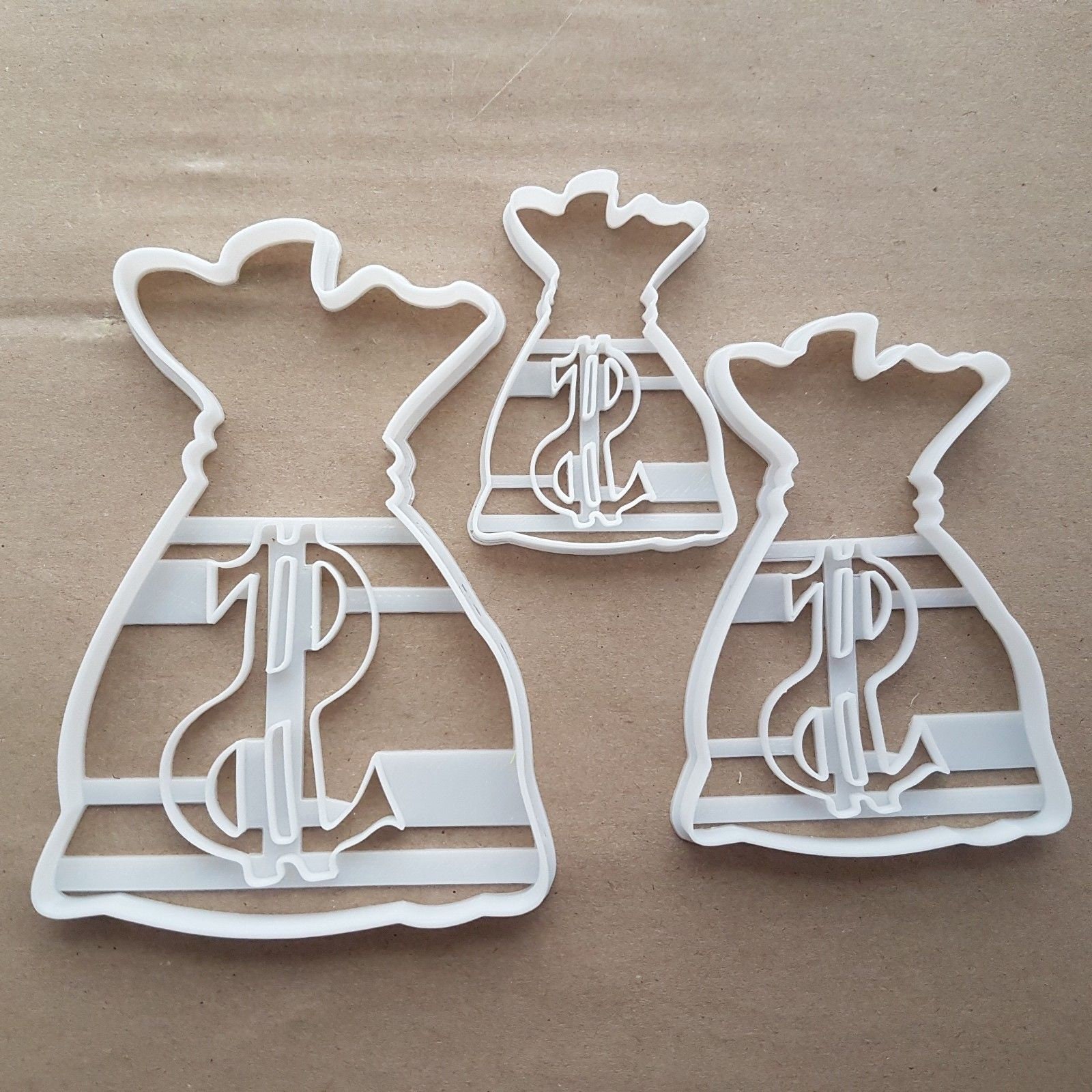 Money Bag Burlap Sack Pirate Shape Cookie Cutter Dough Biscuit Pastry Fondant