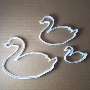 Swan Duck Bird Goose Shape Cookie Cutter Animal Biscuit Pastry Fondant Sharp Geese Stencil Easter