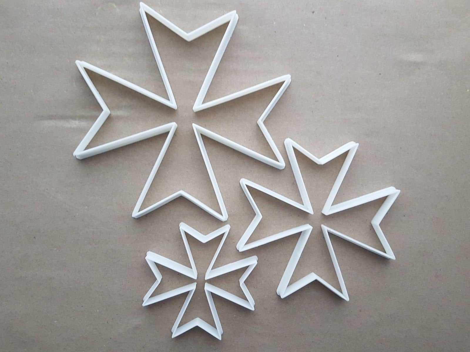 Maltese Cross Saint John Shape Cookie Cutter Dough Biscuit Pastry Fondant Sharp