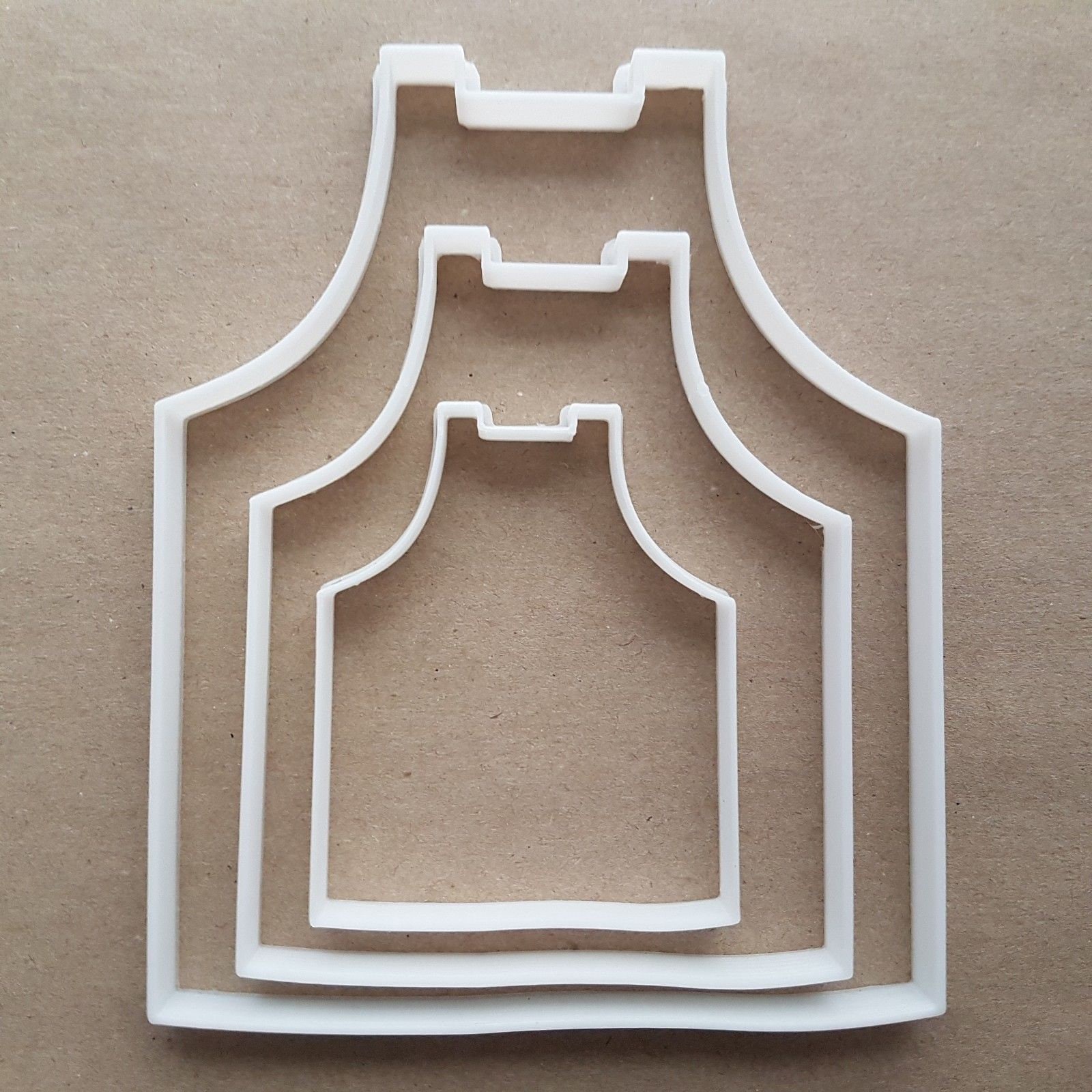 Apron Pinny Chef Kitchen Shape Cookie Cutter Dough Biscuit Pastry Fondant Sharp