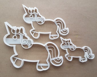 Einhorn Pegasus Pferd Form Cookie Cutter Teig Keks Gebäck Fondant scharfe Schablone tierischen Fabelwesen niedlich