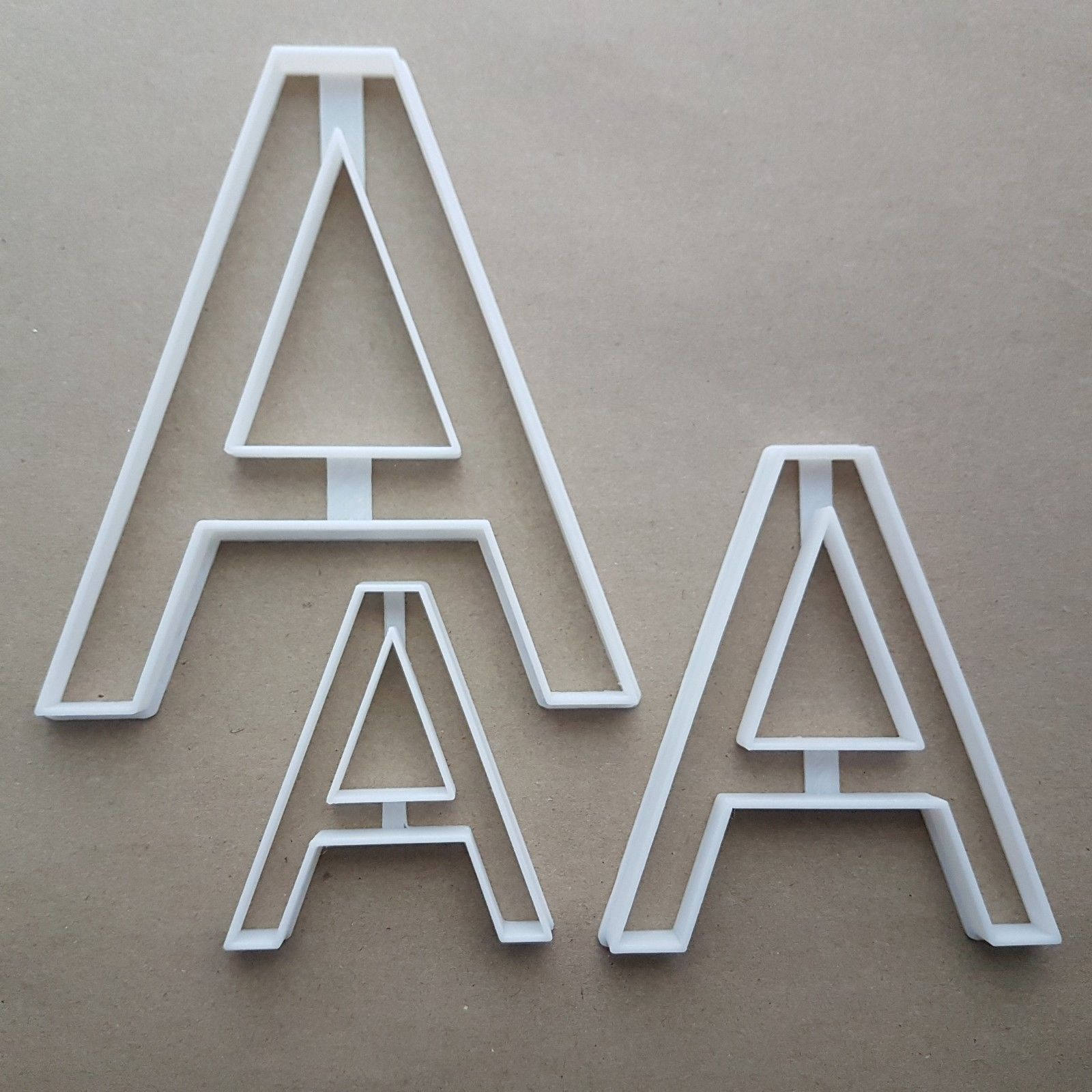 Letter A Capital Upper Shape Cookie Cutter Dough Biscuit Pastry Fondant Sharp