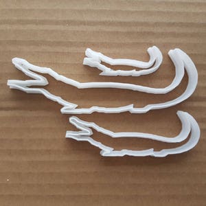 Crocodile Alligator Swamp Shape Cookie Cutter Dough Biscuit Pastry Fondant Sharp Stencil Animal Gator