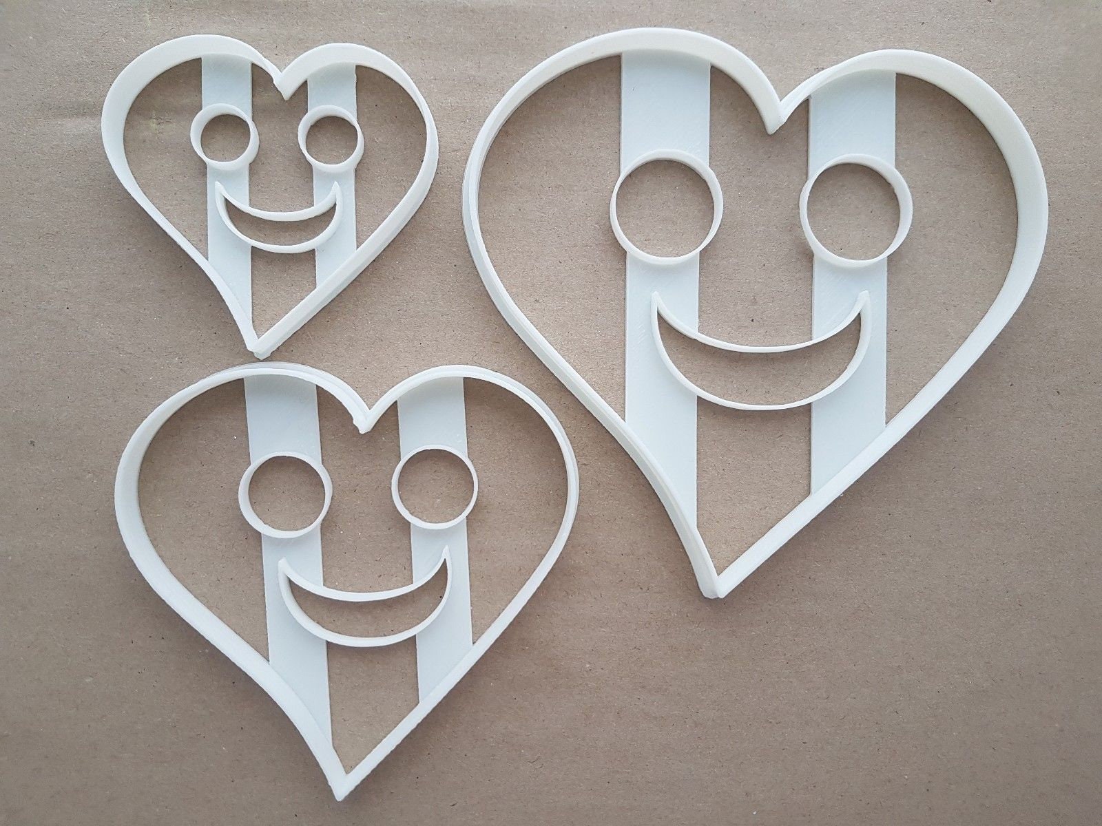 Smile Heart Happy Face Shape Cookie Cutter Dough Biscuit Pastry Fondant Sharp