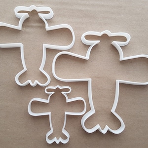 Avión vuelo Aero Vintage forma cookie cortador masa galleta pasta Fondant Sharp Stencil avión avión vehículo Jet