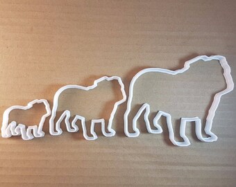 Staffy Terrier Dog Pet Shape Cookie Cutter Dough Biscuit Pastry Fondant Sharp Stencil Staffordshire English Bull Doggy Puppy Animal Mammal