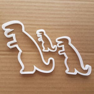 Dinosaur Prehistoric TRex Shape Cookie Cutter Dough Biscuit Pastry Fondant Sharp T Rex Stencil Animal Extinct