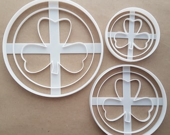 Gold Coin Clover Ireland Shape Cookie Cutter Dough Biscuit Pastry Fondant Sharp Stencil Goldcoin Cryptocurrency Crypto Virtual Money