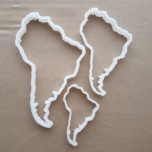 Mapa da América do Sul Formato do país Cortador de biscoitos Massa Biscoito Massa Fondant Stencil afiado Atlas sul-americano Contorno do continente