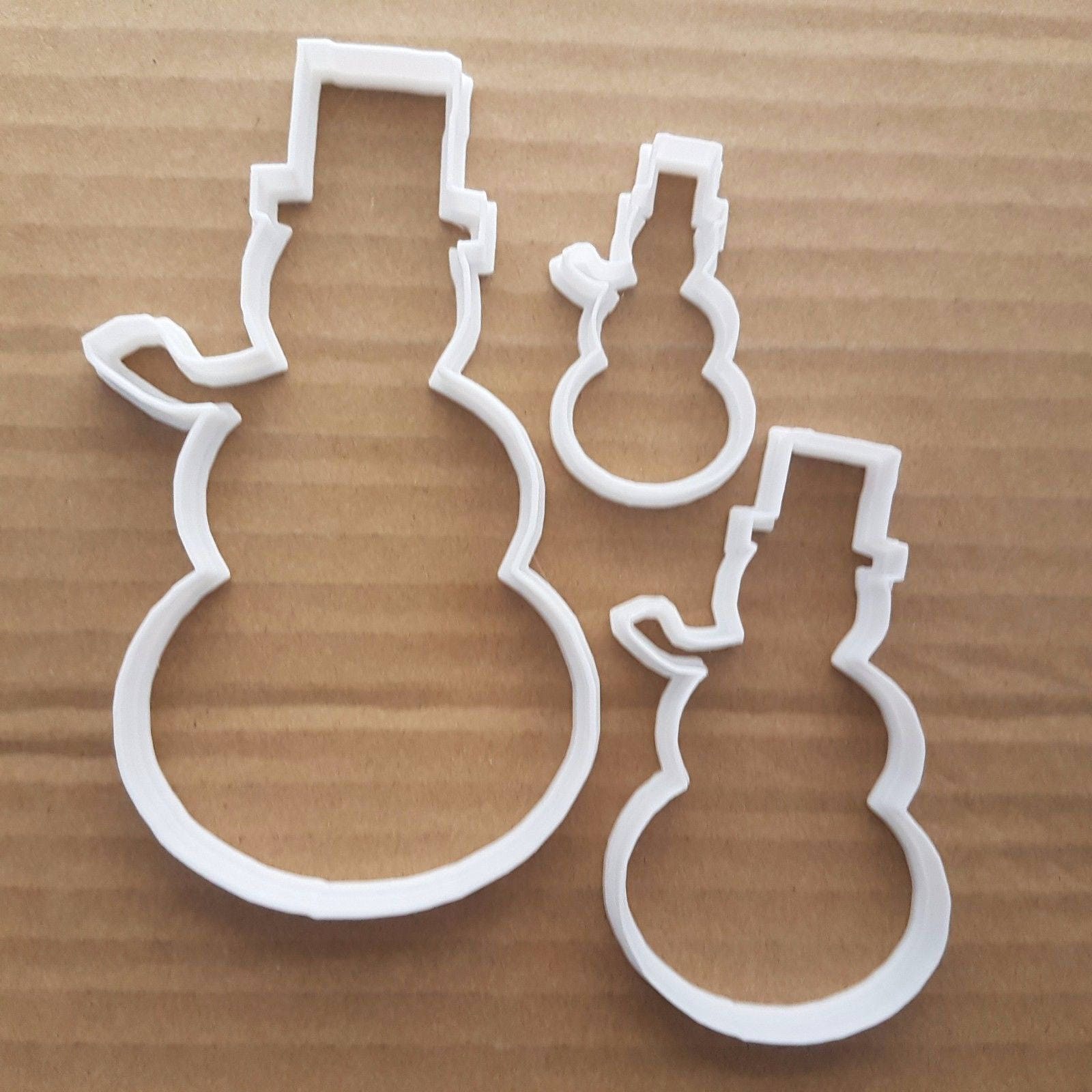 Snowman Cookie Cutter Snow Man Biscuit Dough Pastry Xmas Christmas Winter Glaçon