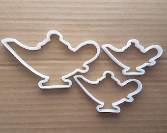 Genie Lamp Vintage Aladdin Shape Cookie Cutter Dough Biscuit Pastry Fondant Sharp Teapot Tea Pot Stencil