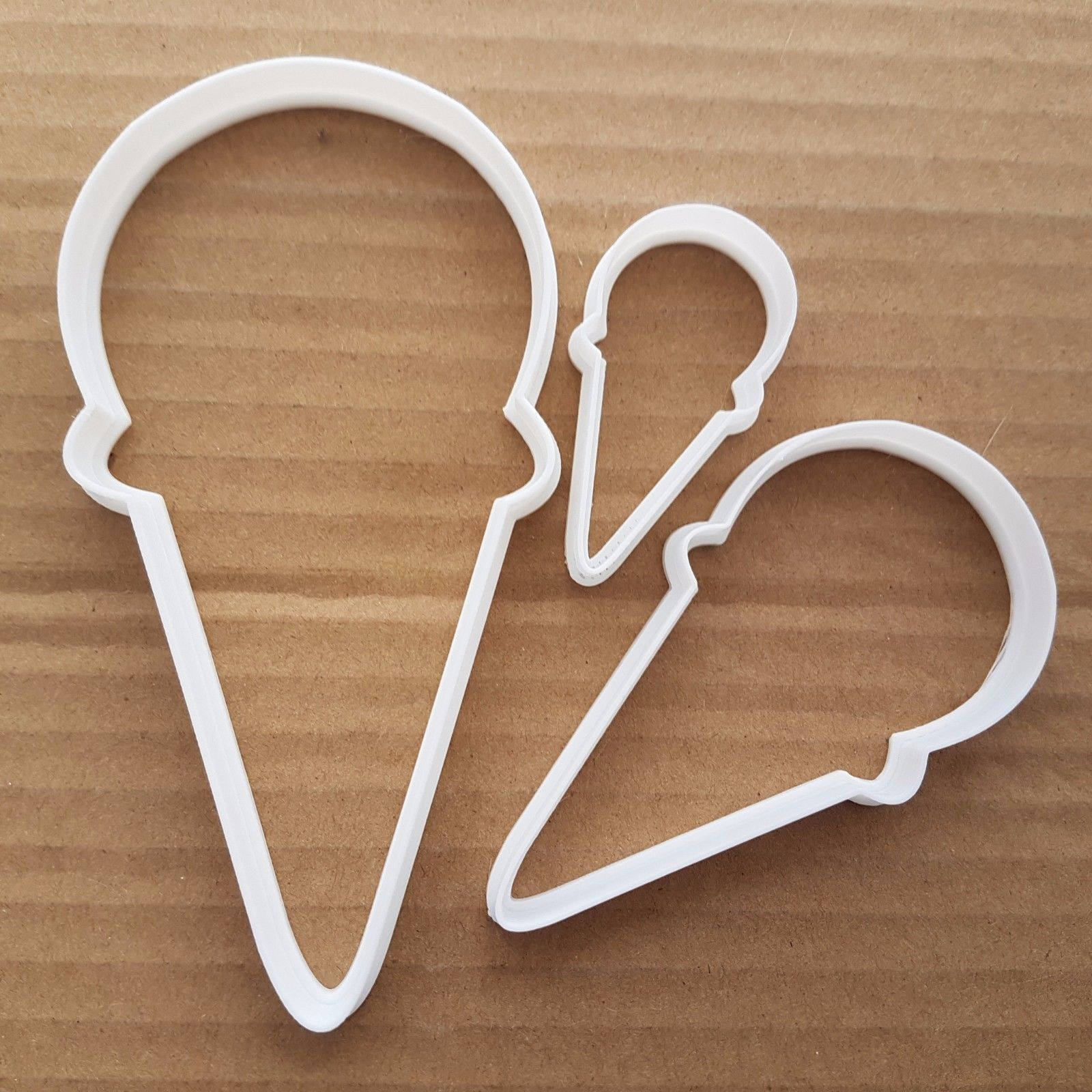 Ice Cream Cone 99 Flake Shape Cookie Cutter Dough Biscuit Pastry Fondant Sharp